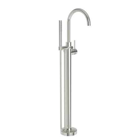 Newport Brass Exposed Tub and Hand Shower Set, Polished Nickel, Floor 2480-4261-15